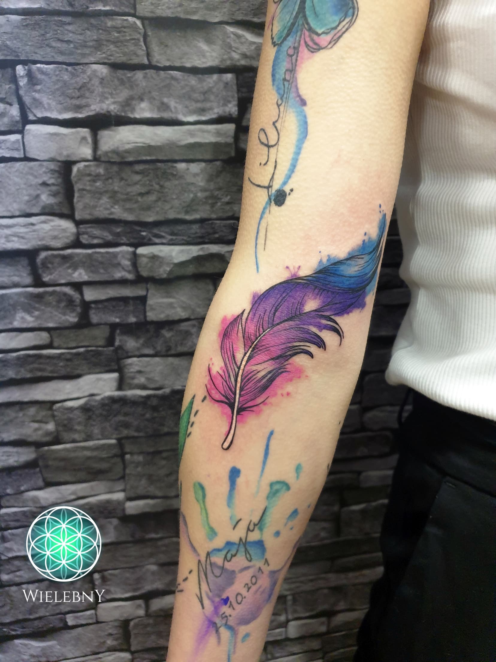 Watercolour Feather