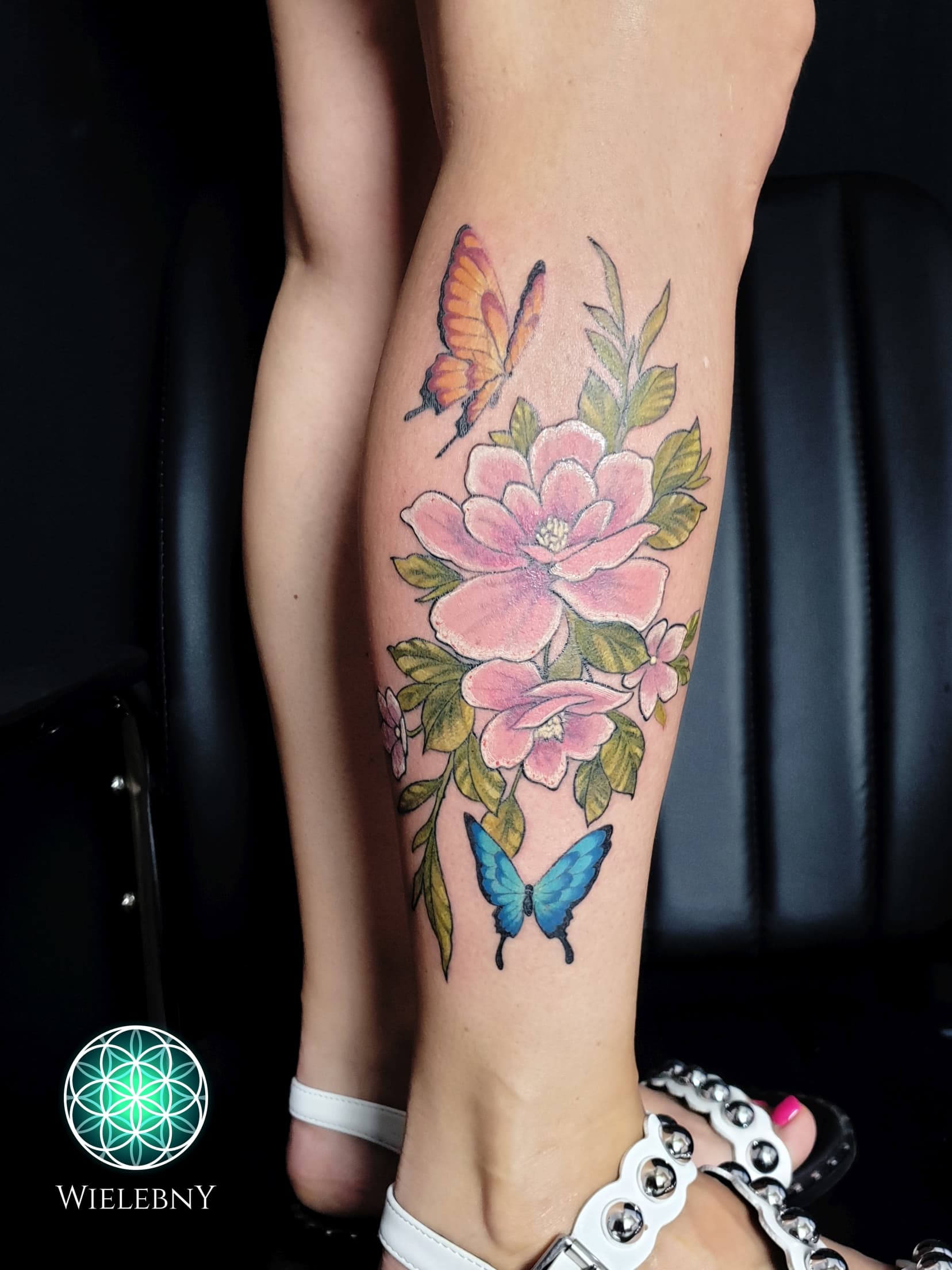 butterflies with flowers