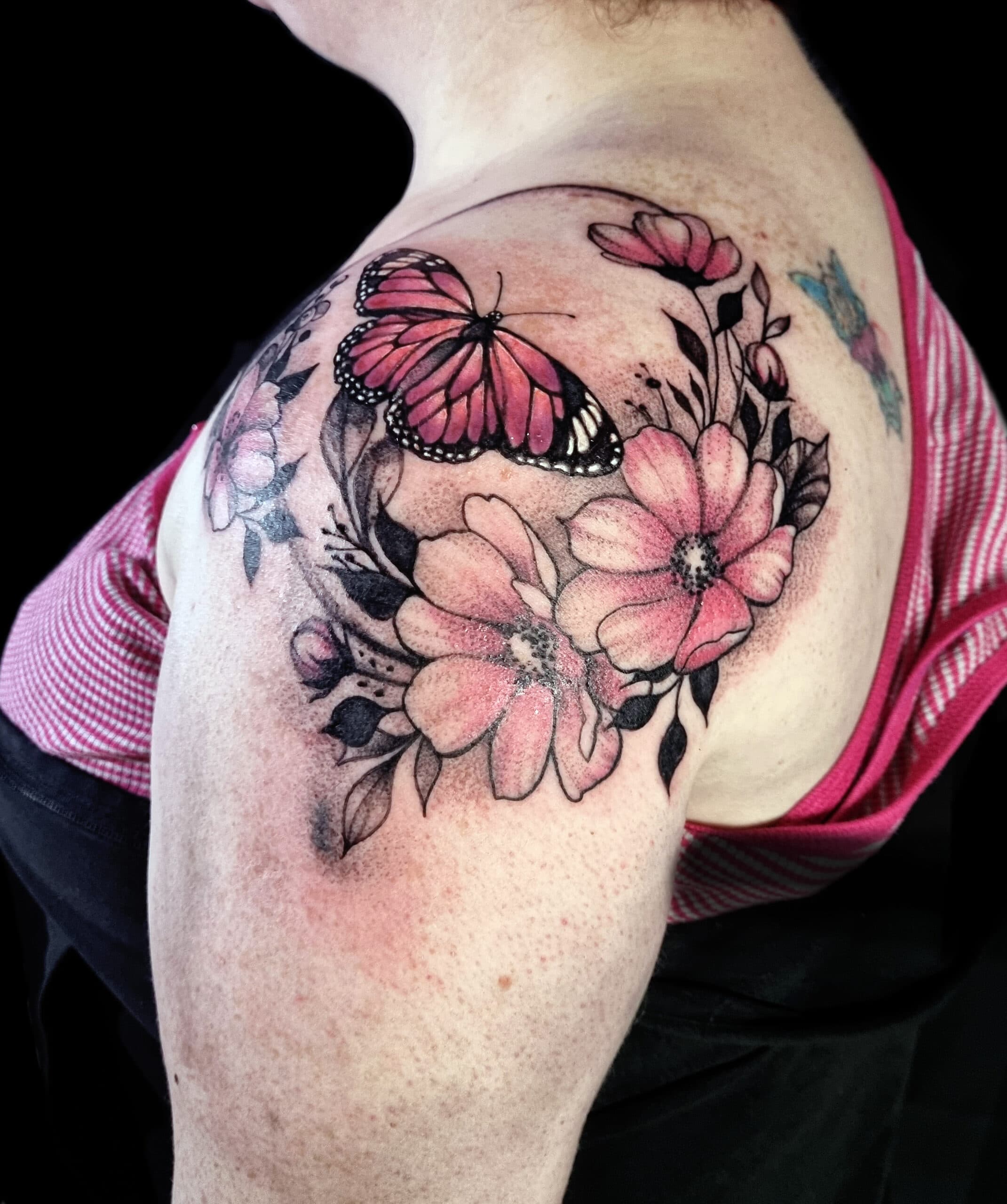 Butterfly and flower