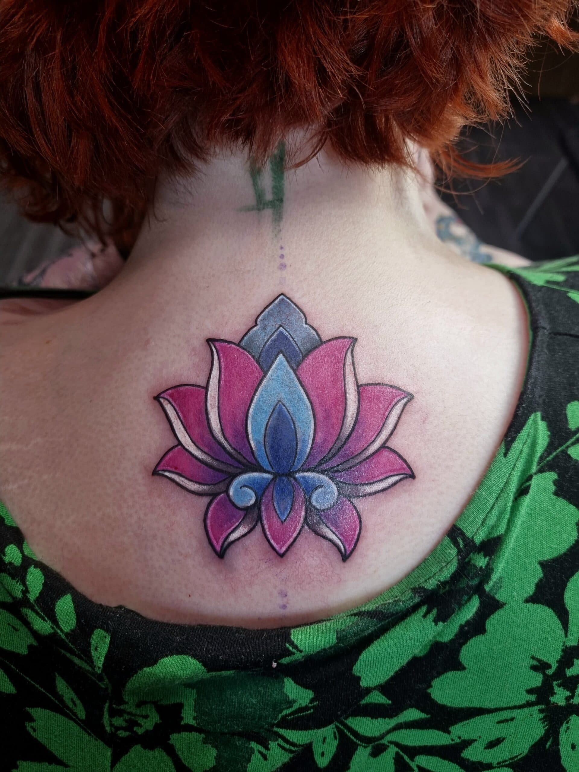 Flower tattoo by Artink